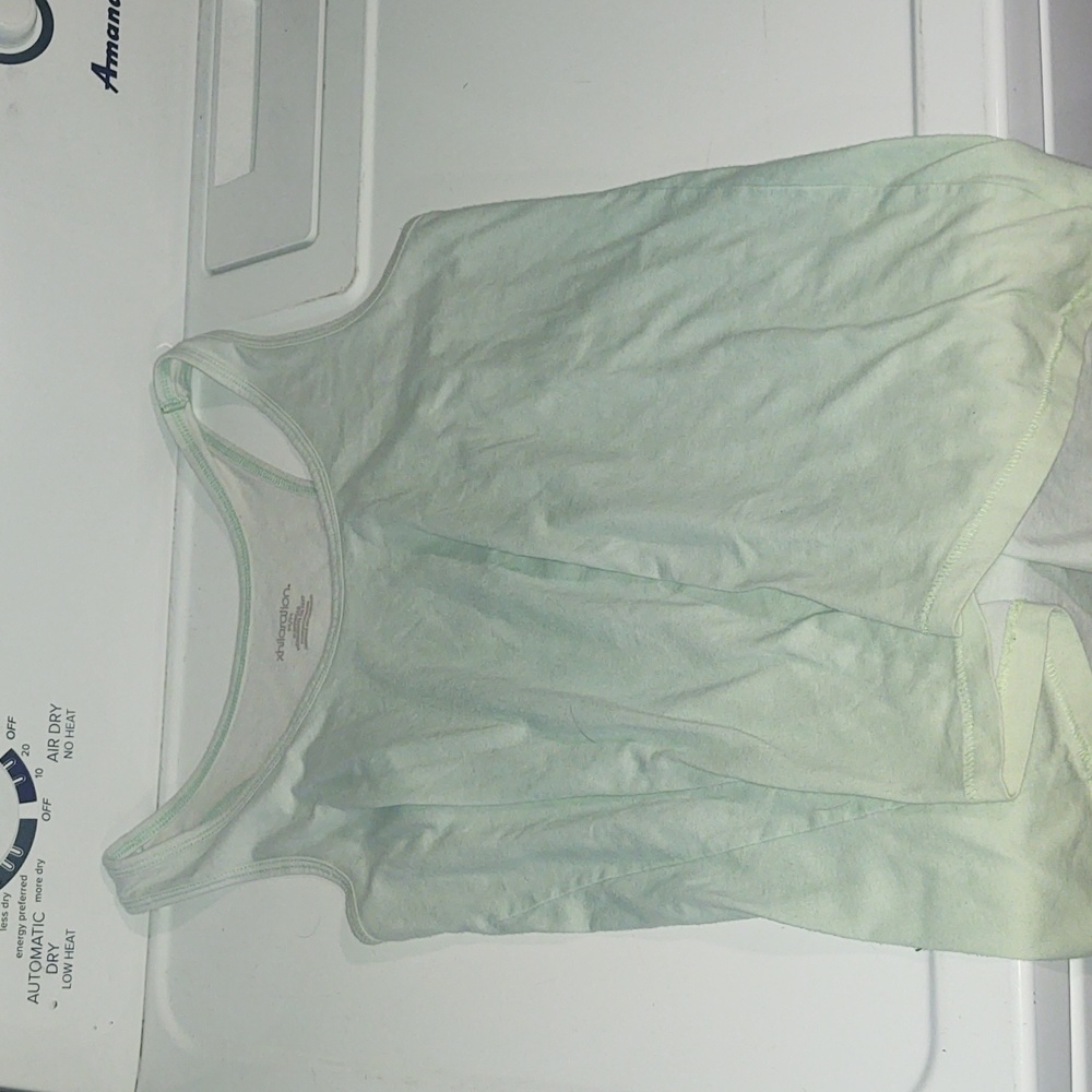 Tank top green ombre to yellow